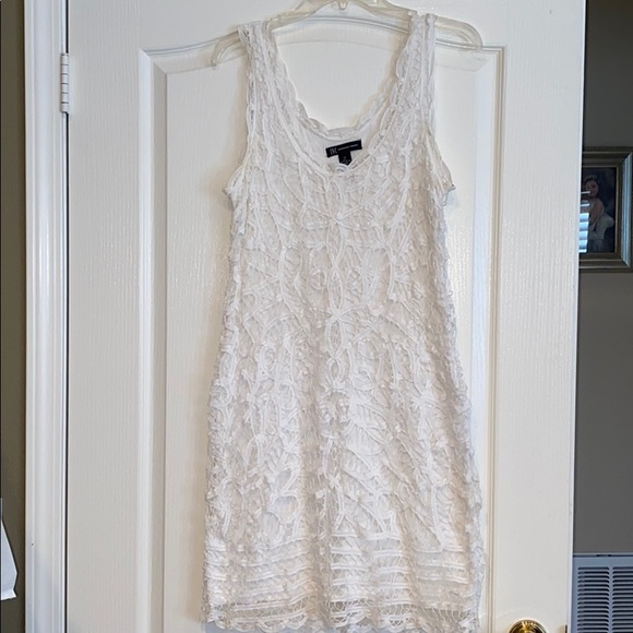 INC International Concepts Shift Dress 12 White - Picture 1 of 9